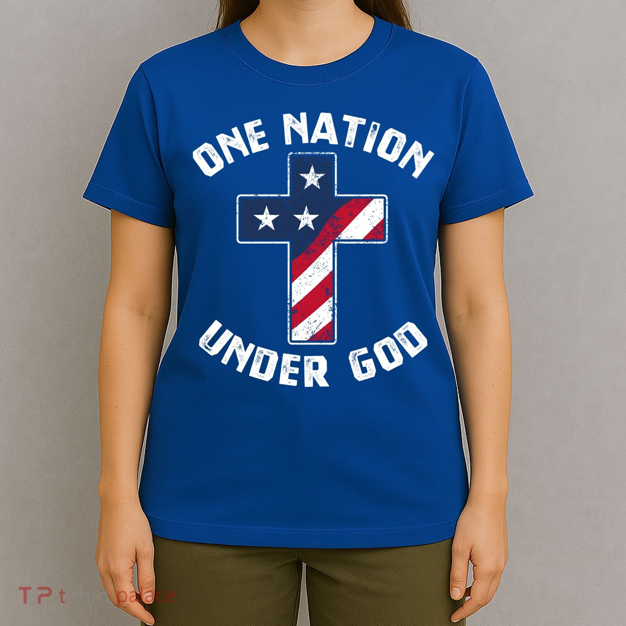 One Nation Under God Patriotic Christian Meaningful Gift T-Shirt