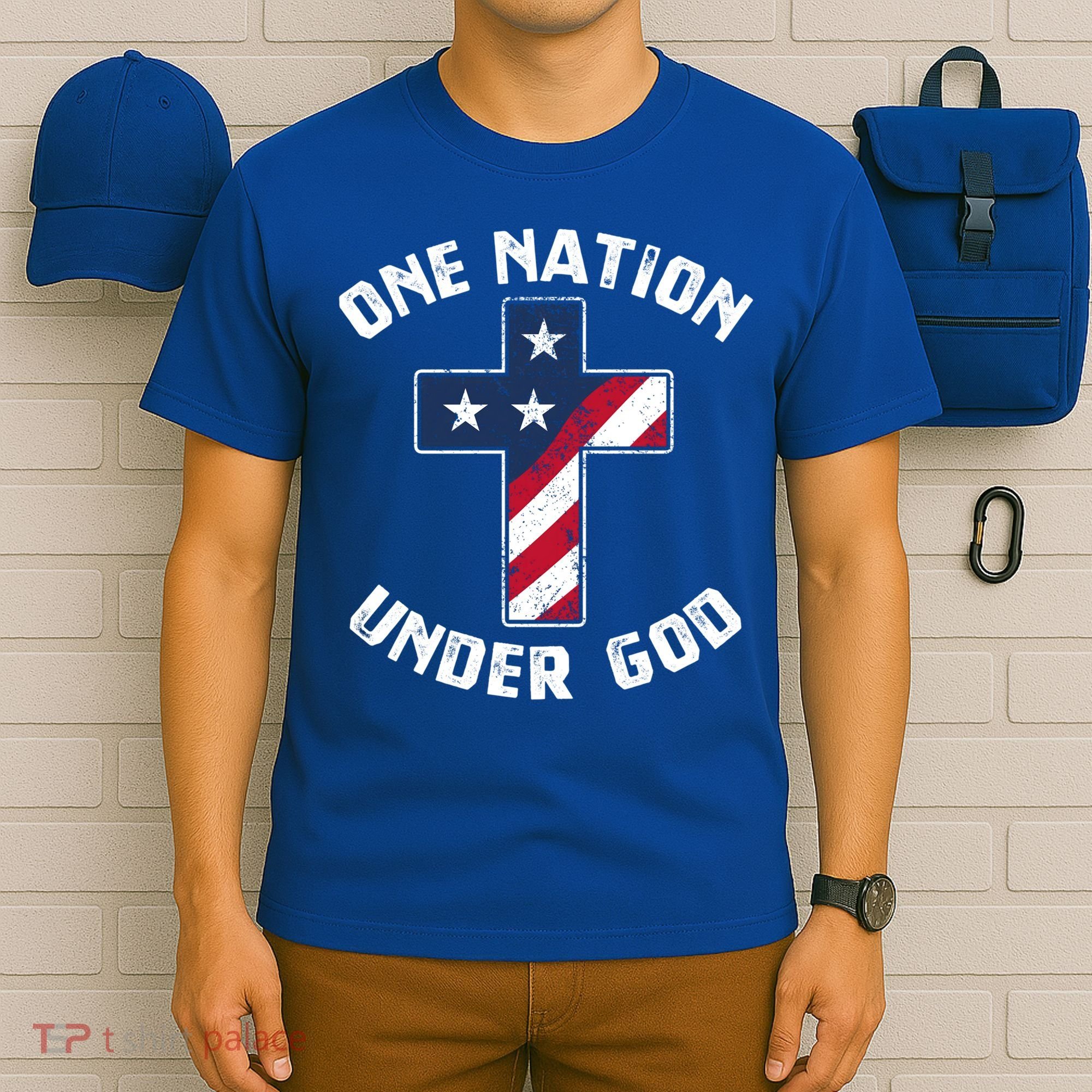 One Nation Under God Patriotic Christian Meaningful Gift T-Shirt