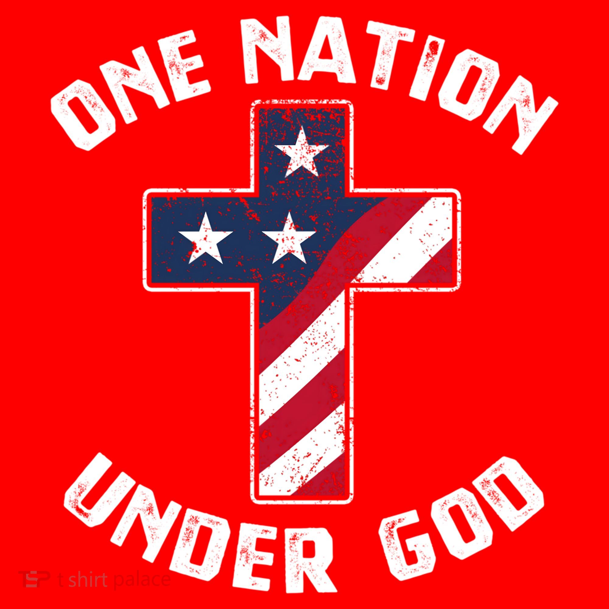 One Nation Under God Patriotic Christian Meaningful Gift Santa Hat