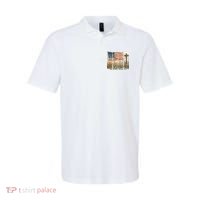 One Nation Under God USA Flag Cross Floral Christian  Polo thumb 0