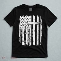 One Nation Under God Grunge Distressed USA American Flag T-Shirt thumb 5