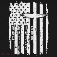 One Nation Under God Grunge Distressed USA American Flag Polo thumb 3