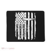 One Nation Under God Grunge Distressed USA American Flag Mousepad thumb 0