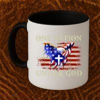 One Nation Under God Patriotic Usa Christian Gift Coffee Mug thumb 2