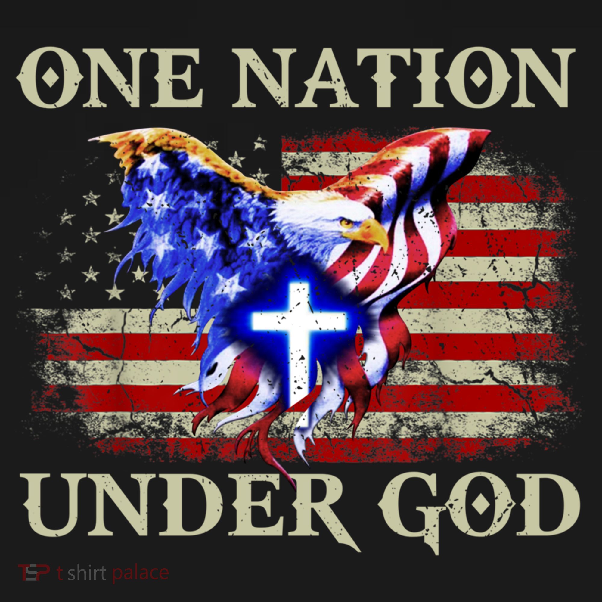 One Nation Under God Patriotic Usa Christian Gift Ornament