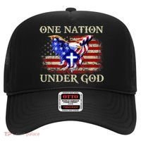 One Nation Under God Patriotic Usa Christian Gift Hat thumb 0