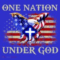 One Nation Under God Patriotic Usa Christian Gift Long Sleeve Shirt thumb 2