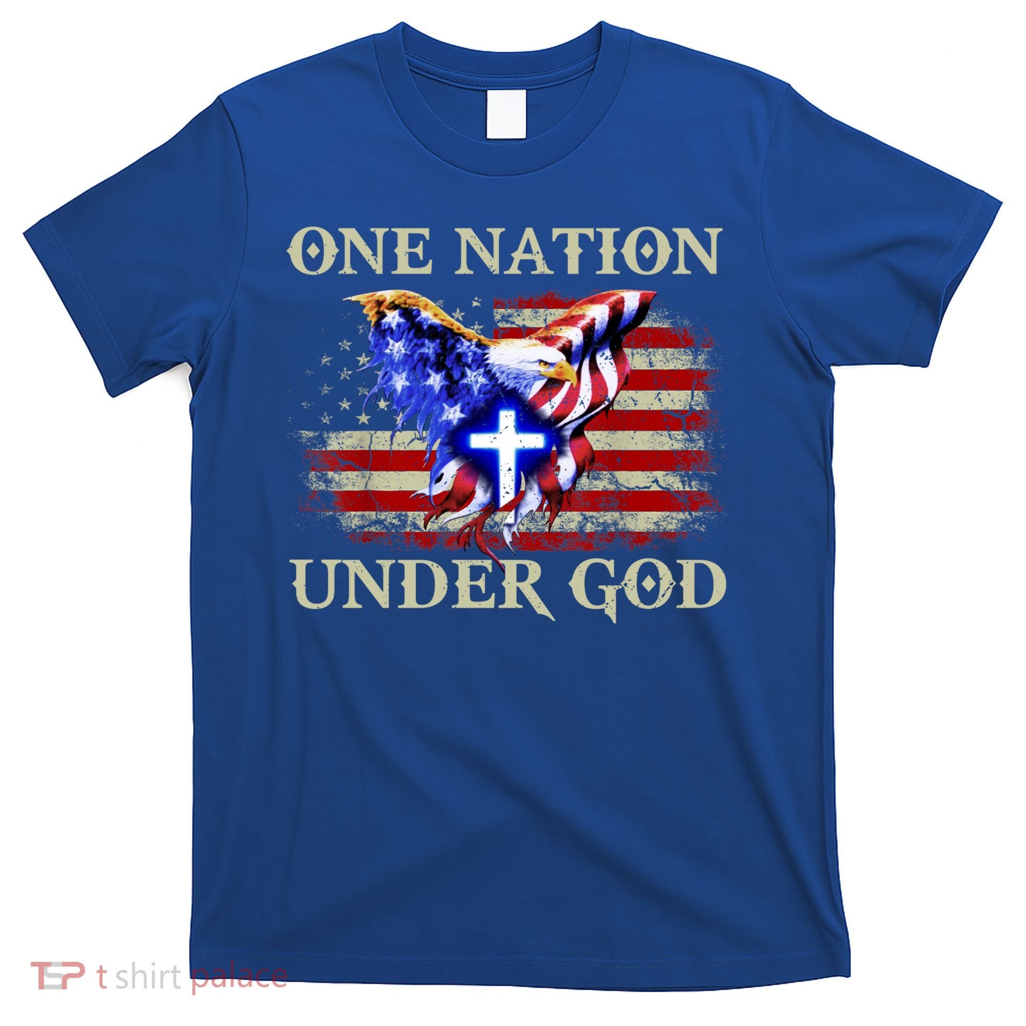One Nation Under God Patriotic Usa Christian Gift T-Shirt