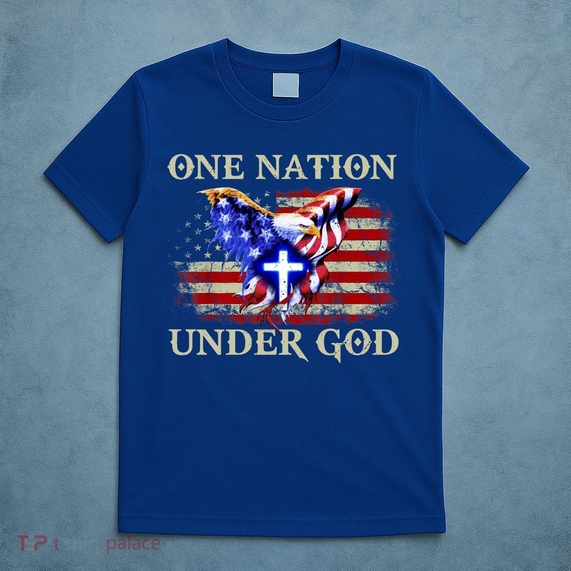 One Nation Under God Patriotic Usa Christian Gift T-Shirt