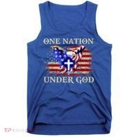 One Nation Under God Patriotic Usa Christian Gift Tank Top thumb 0
