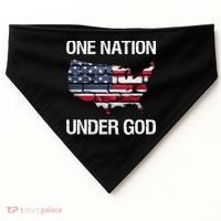 One Nation Under God American Flag Gift USA-Made Doggie Bandana thumb 0