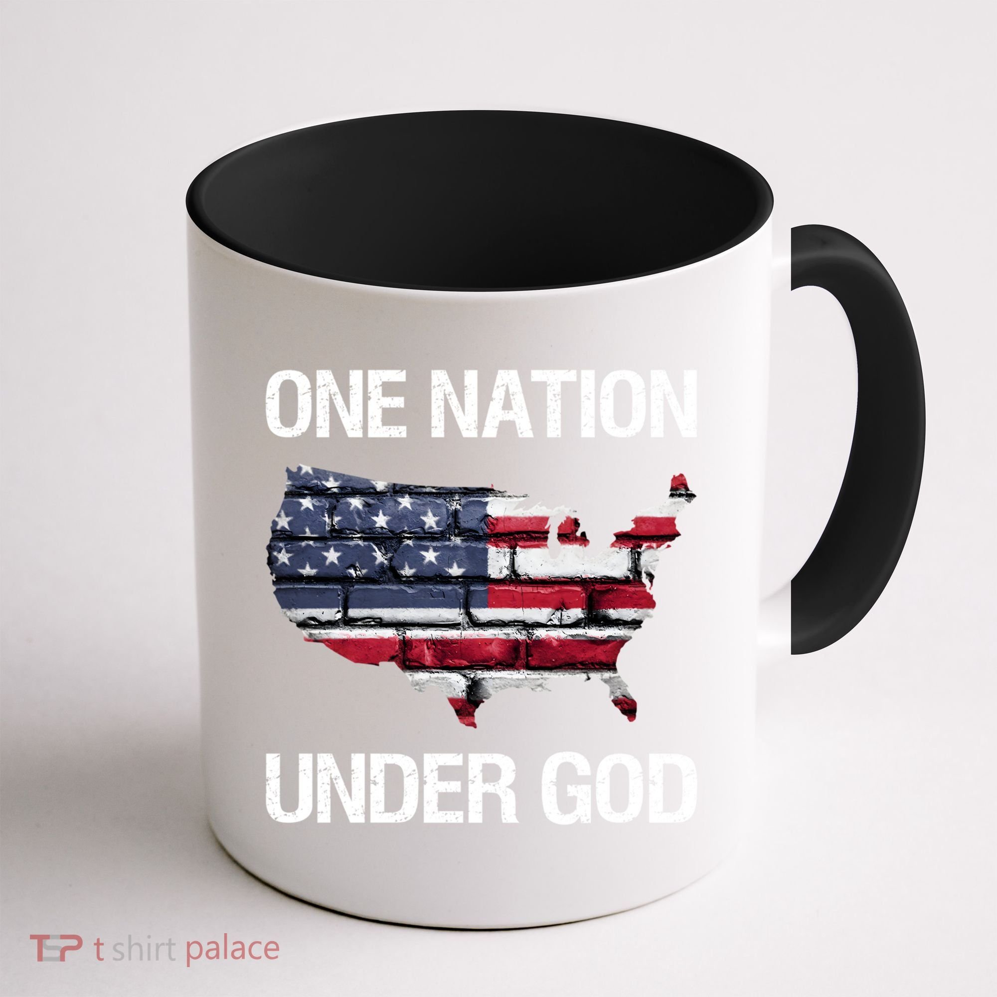 One Nation Under God American Flag Gift Coffee Mug