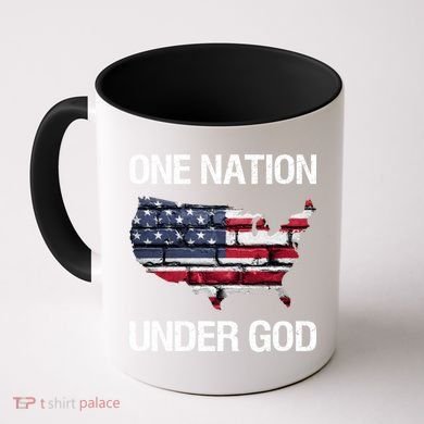 One Nation Under God American Flag Gift Coffee Mug