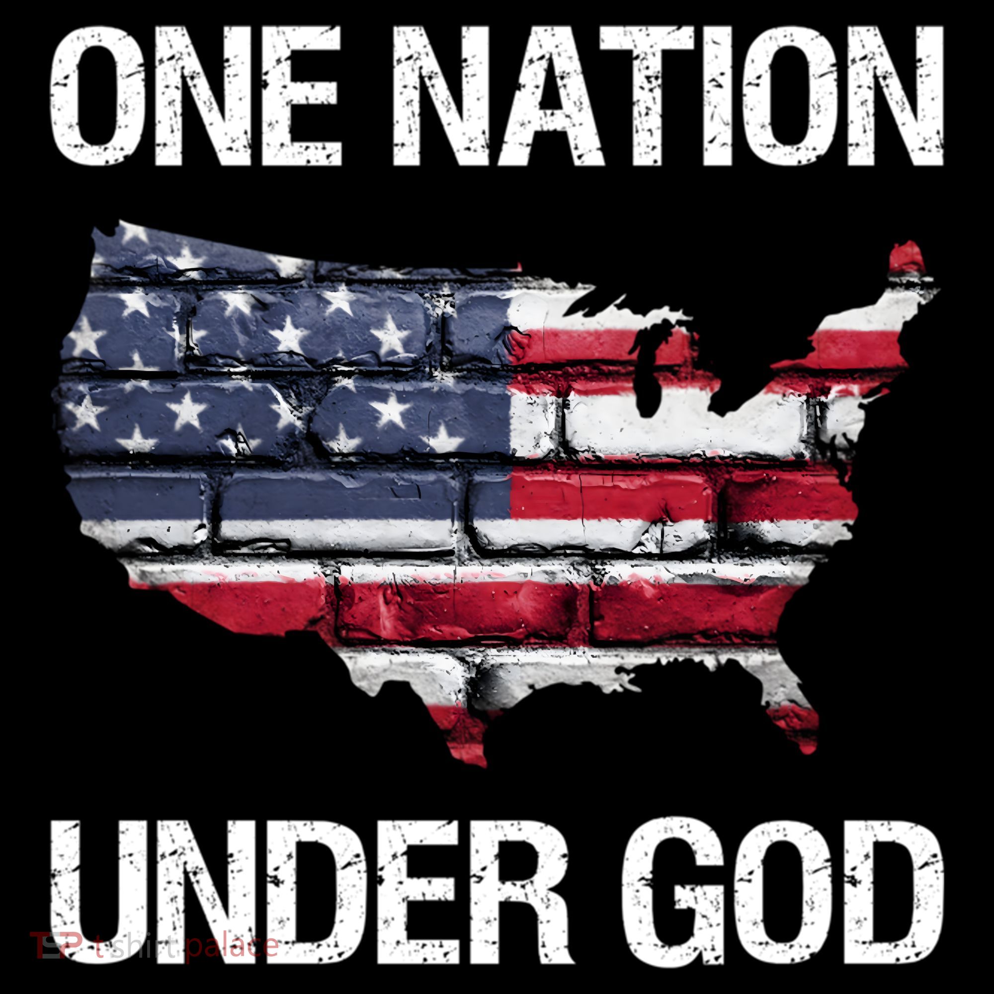 One Nation Under God American Flag Gift Women's Hoodie