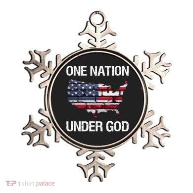 One Nation Under God American Flag Gift Ornament