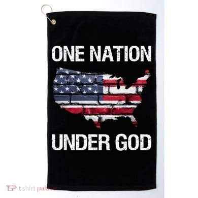 One Nation Under God American Flag Gift Golf Towel