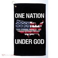 One Nation Under God American Flag Gift Golf Towel thumb 0