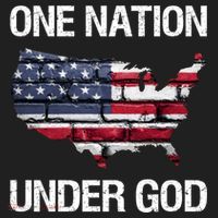 One Nation Under God American Flag Gift Golf Towel thumb 3