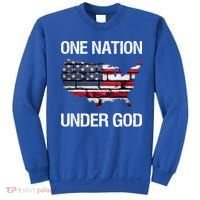 One Nation Under God American Flag Gift Sweatshirt thumb 0