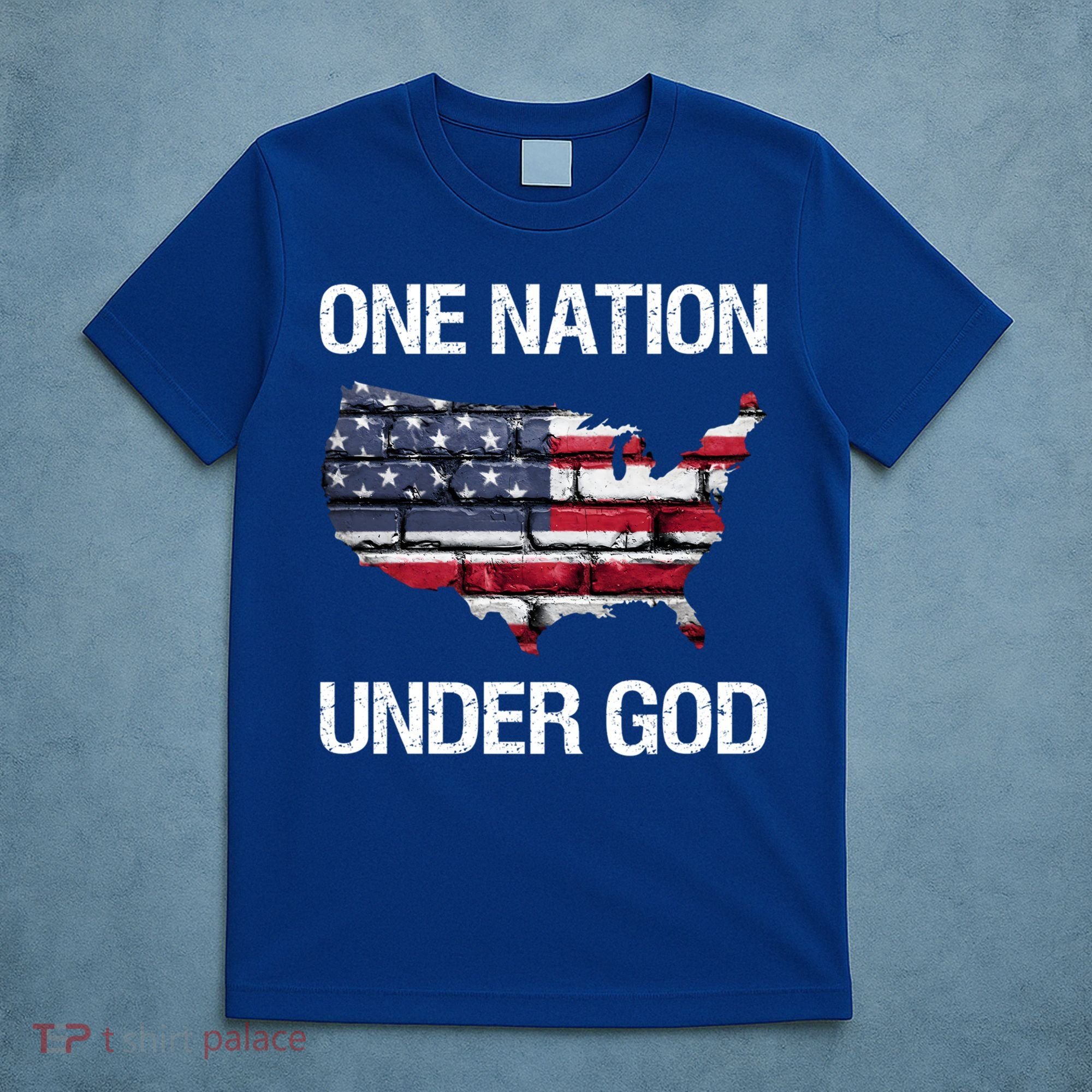 One Nation Under God American Flag Gift T-Shirt