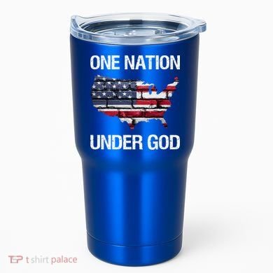 One Nation Under God American Flag Gift Tumbler