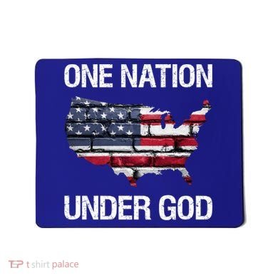 One Nation Under God American Flag Gift Mousepad