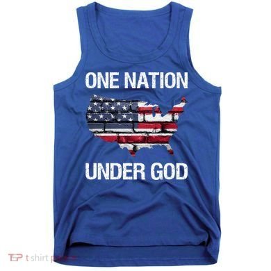 One Nation Under God American Flag Gift Tank Top
