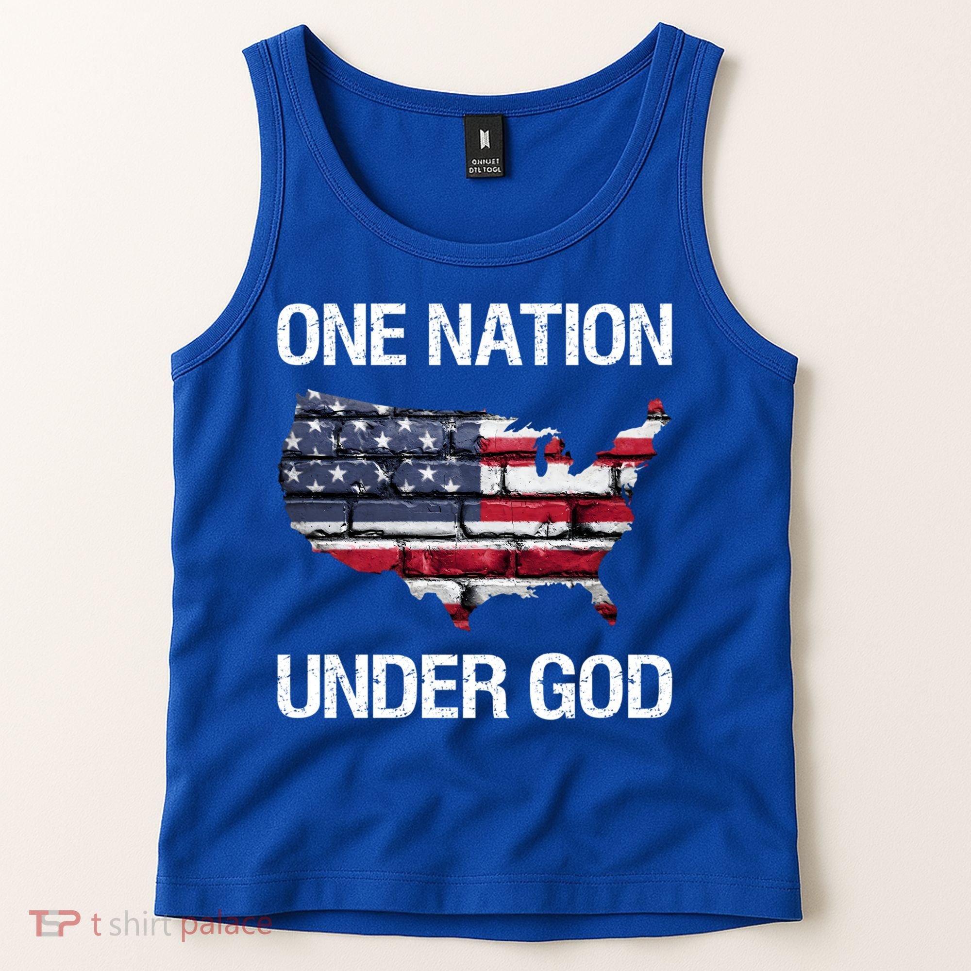One Nation Under God American Flag Gift Tank Top