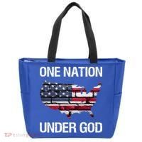 One Nation Under God American Flag Gift Tote Bag thumb 0