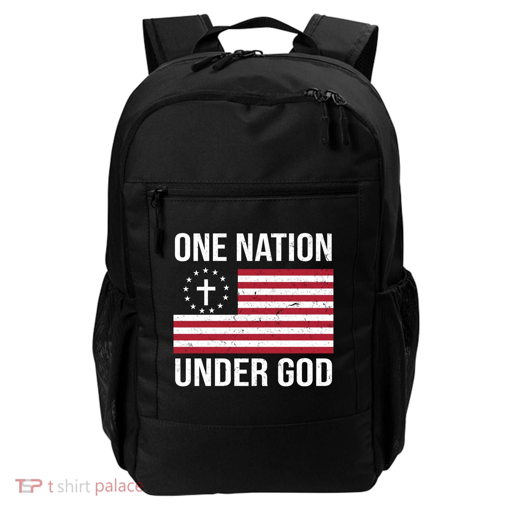 One Nation Under God American Christian Flag Backpack