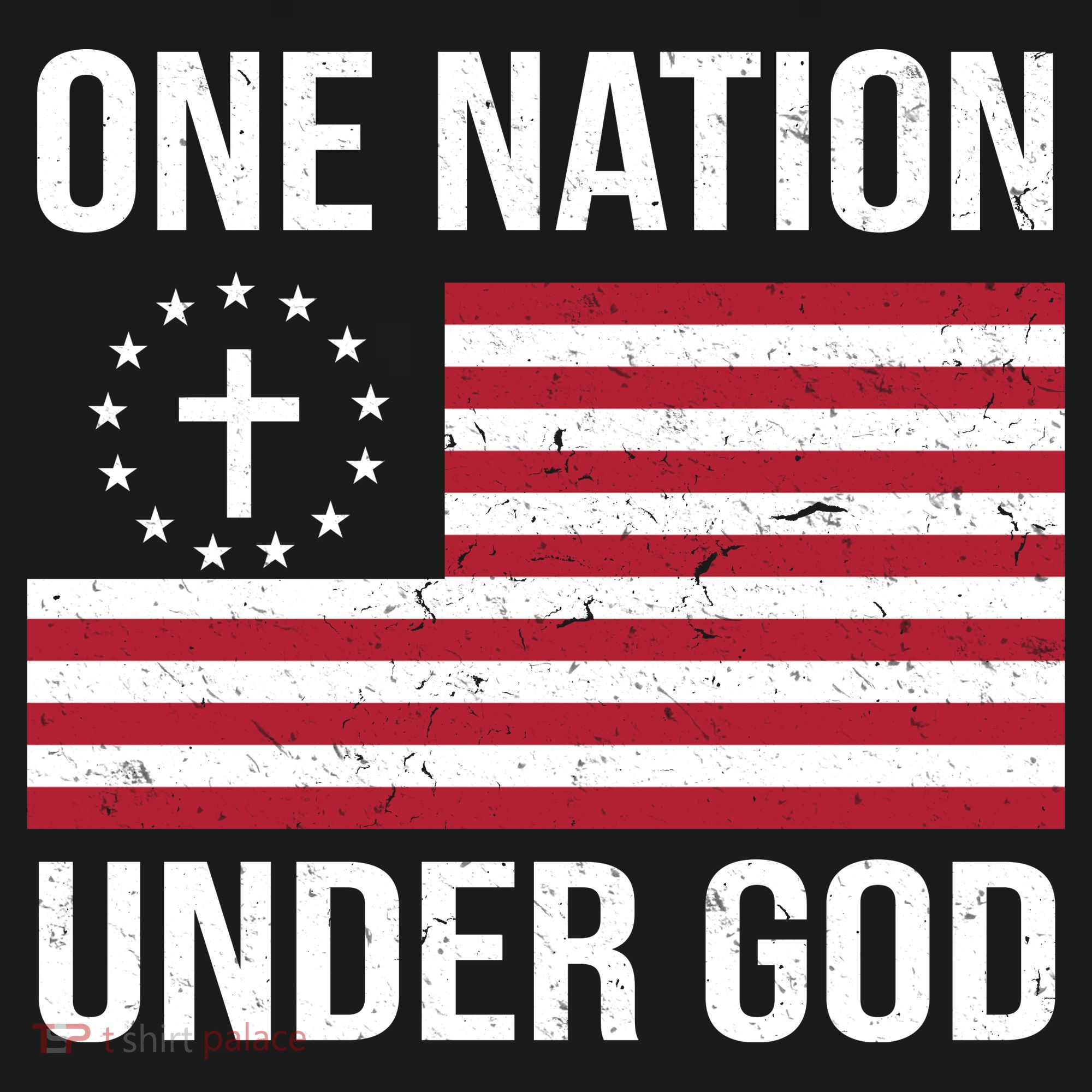 One Nation Under God American Christian Flag Backpack
