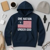 One Nation Under God American Christian Flag Hoodie thumb 3