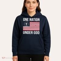 One Nation Under God American Christian Flag Hoodie thumb 5