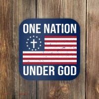 One Nation Under God American Christian Flag Coaster thumb 0