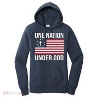 One Nation Under God American Christian Flag Women's Hoodie thumb 0