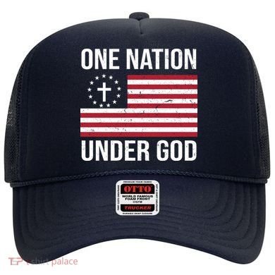 One Nation Under God American Christian Flag Hat