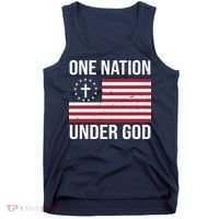 One Nation Under God American Christian Flag Tank Top thumb 0