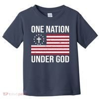 One Nation Under God American Christian Flag Toddler T-Shirt thumb 0