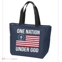 One Nation Under God American Christian Flag Tote Bag thumb 3