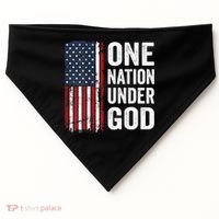 One Nation Under God Patriotic Christian Usa Flag USA-Made Doggie Bandana thumb 0