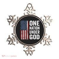One Nation Under God Patriotic Christian Usa Flag Ornament thumb 0