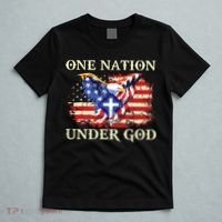 One Nation Under God Patriotic Usa Christian T-Shirt thumb 5