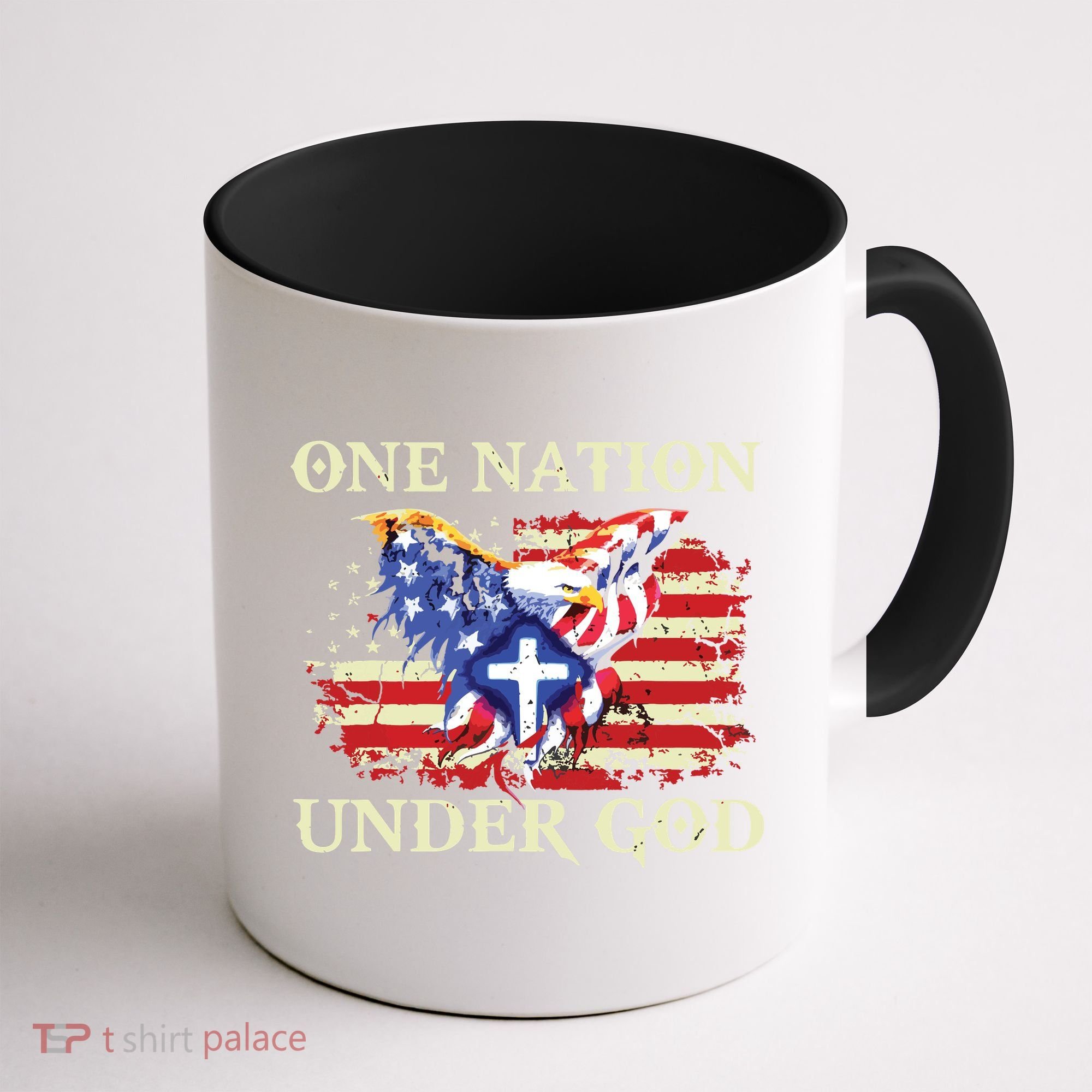 One Nation Under God Patriotic Usa Christian Coffee Mug