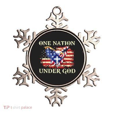 One Nation Under God Patriotic Usa Christian Ornament