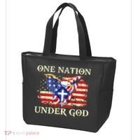 One Nation Under God Patriotic Usa Christian Tote Bag thumb 3