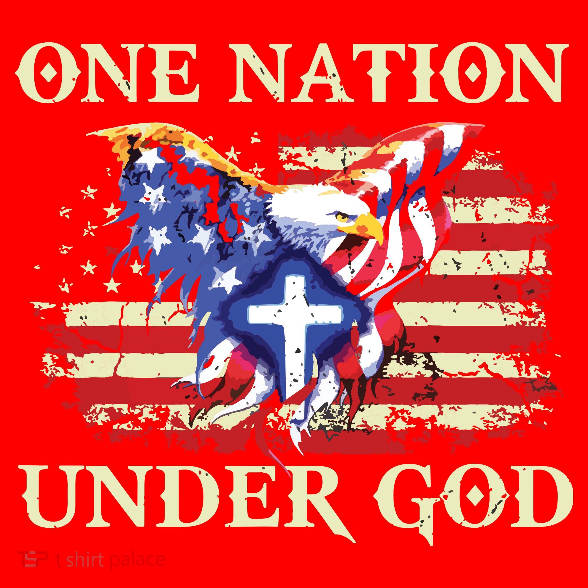One Nation Under God Patriotic Usa Christian Santa Hat