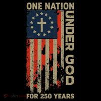 One Nation Under God For 250 Years Distressed Grunge USA Flag Coffee Mug thumb 5