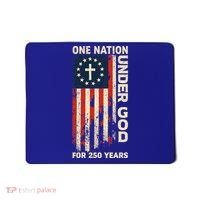 One Nation Under God For 250 Years Distressed Grunge USA Flag Mousepad thumb 0