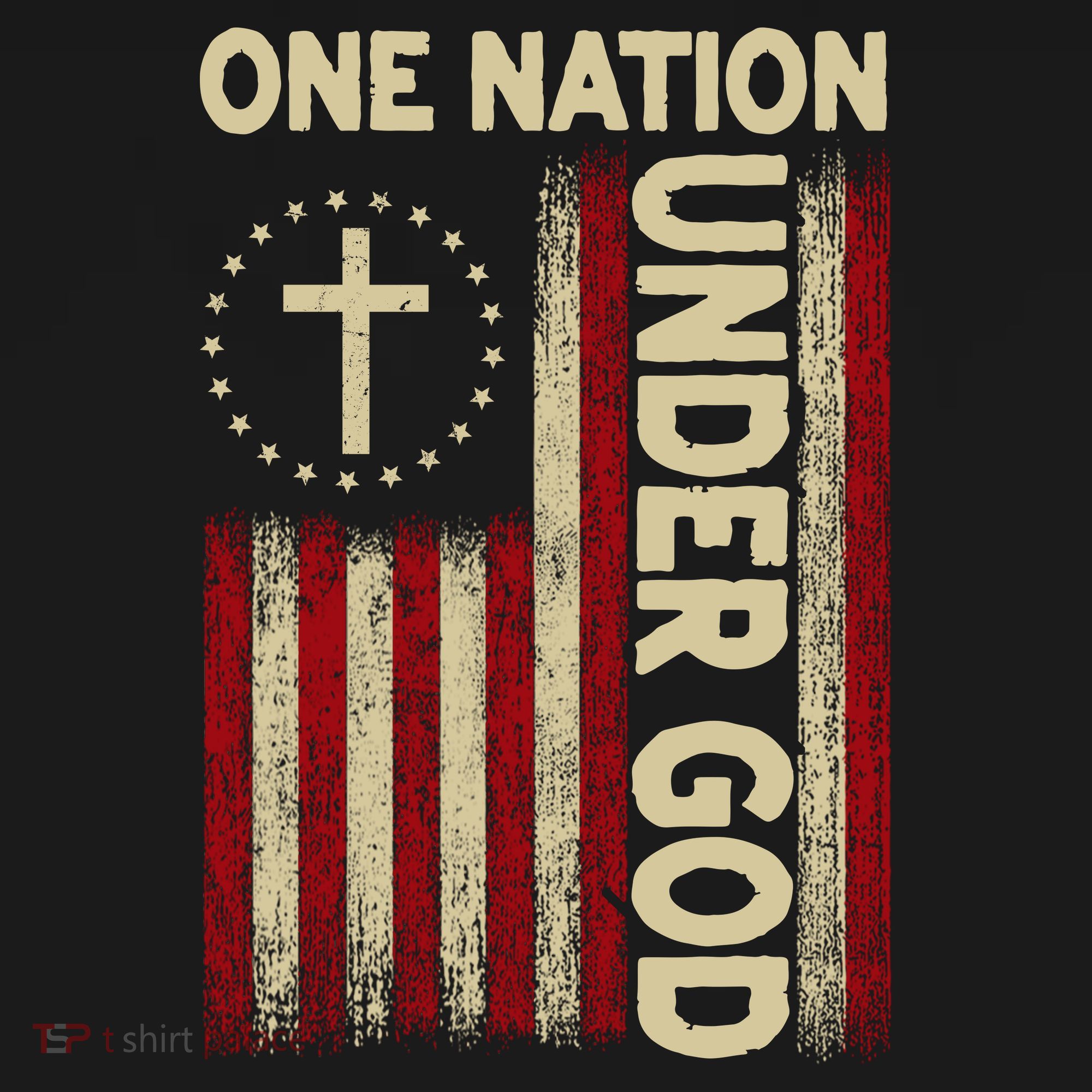 One Nation Under God Flag 4th Of July Patriotic Christian  Women's Hoodie