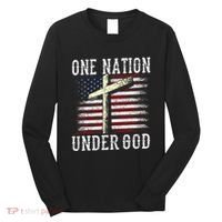 One Nation Under God America American Us Usa Patriotic Us Long Sleeve Shirt thumb 0